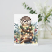 De kerstotter briefkaart (Staand voorkant)