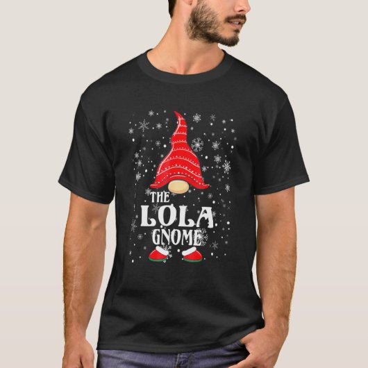 De kerstpaj van de Lola Gnome Matching Family T-shirt (Voorkant)