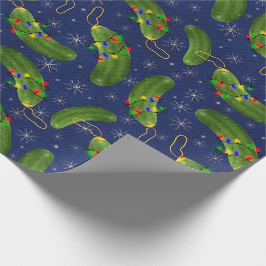 De kerstpekel cadeaupapier (Hoek)