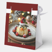 De kerstpinguïn gunstbox bedankdoosjes (Achterkant)