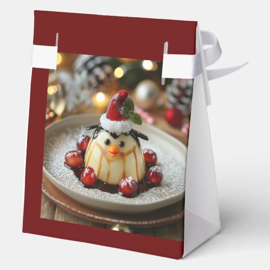 De kerstpinguïn gunstbox bedankdoosjes (Achterkant)