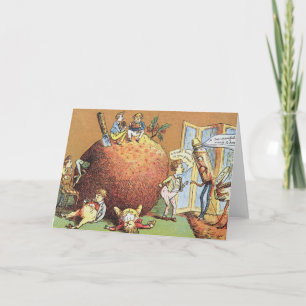 De kerstpodding feestdagen kaart