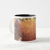 De kerstpodding tweekleurige koffiemok (Voorkant links)