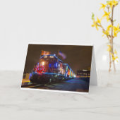 de kerstrein kaart (Gele Bloem)