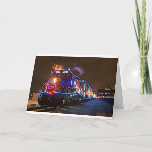 de kerstrein kaart (Voorkant)