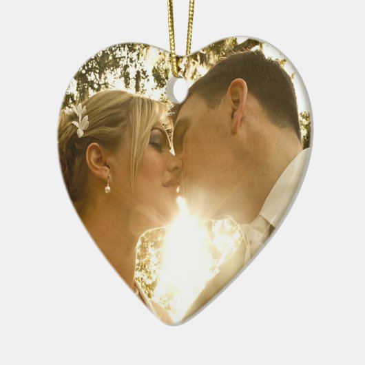 De kerstsierbeker van de paar keramisch ornament (Links)