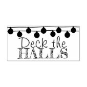 De kerstsierbloemen van de zalen decuteren rubberstempel (Afrduk)