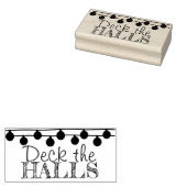 De kerstsierbloemen van de zalen decuteren rubberstempel (Gestempeld)