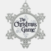 De kerstspelznowflake-versiering tin sneeuwvlok ornament (Voorkant)