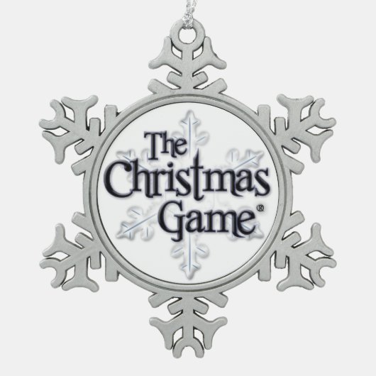 De kerstspelznowflake-versiering tin sneeuwvlok ornament (Voorkant)