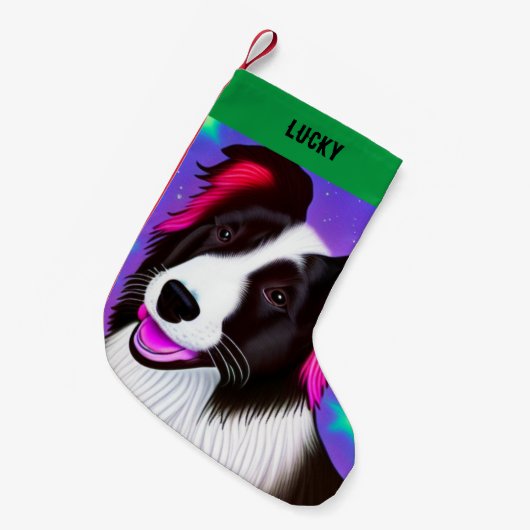 De kerststaart met naam. kleine kerstsok (Voorkant (Hangend))