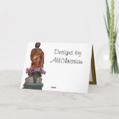 De kerststal met Maria Feestdagen Kaart (Achterkant)