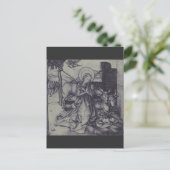 De Kerststal Stark Ink Art Briefkaart (Staand voorkant)