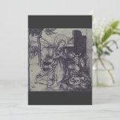 De Kerststal Stark Ink Art Feestdagenkaart (Staand voorkant)