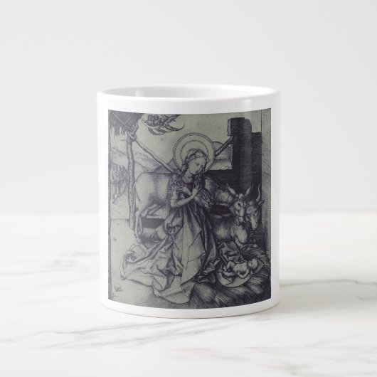De Kerststal Stark Ink Art Grote Koffiekop (Voorkant)