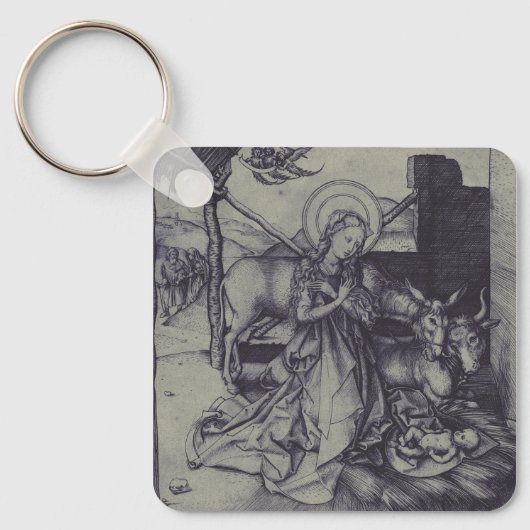 De Kerststal Stark Ink Art Sleutelhanger (Voorkant)