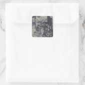 De Kerststal Stark Ink Art Vierkante Sticker (Tas)