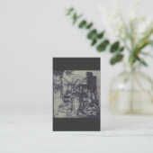 De Kerststal Stark Ink Art Visitekaartje (Staand voorkant)