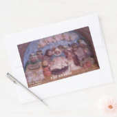 "DE KERSTSTALLEN" RECHTHOEKIGE STICKER (Envelop)
