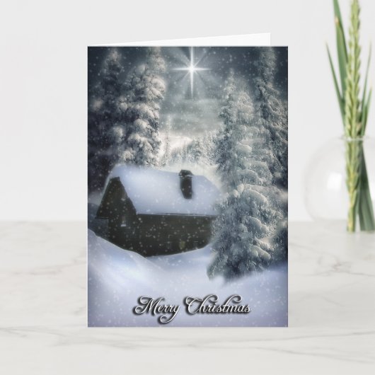 De kerstster feestdagen kaart (Voorkant)