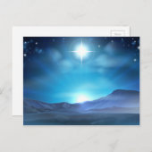 De Kerstster van de Geboorte van Christus van Feestdagenkaart (Voorkant / Achterkant)