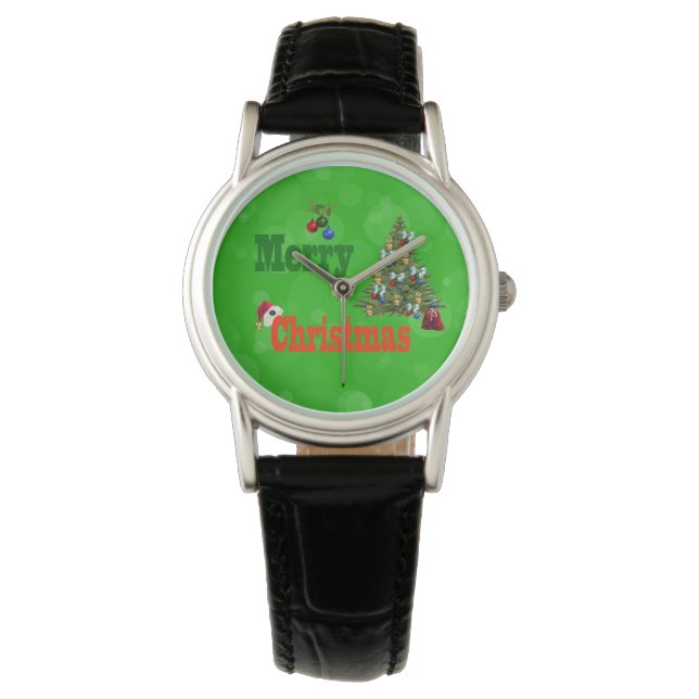 de kerststijl van de gekweekte Bowls, Horloge (Voorkant)