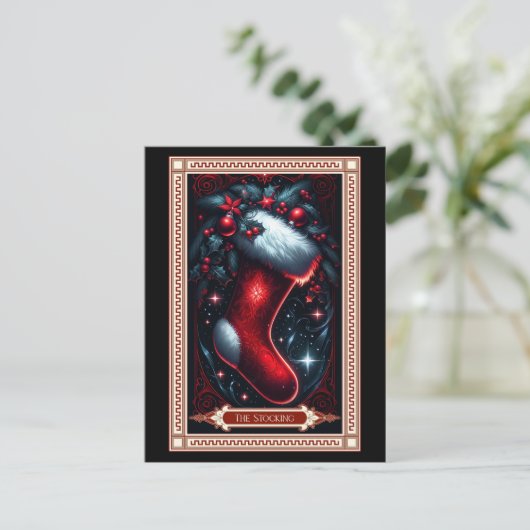 De kerststoktarot Kaart (Staand voorkant)