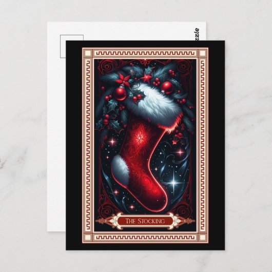 De kerststoktarot Kaart (Voorkant / Achterkant)