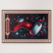 De kerststoktarot Kaart Legpuzzel (Horizontaal)
