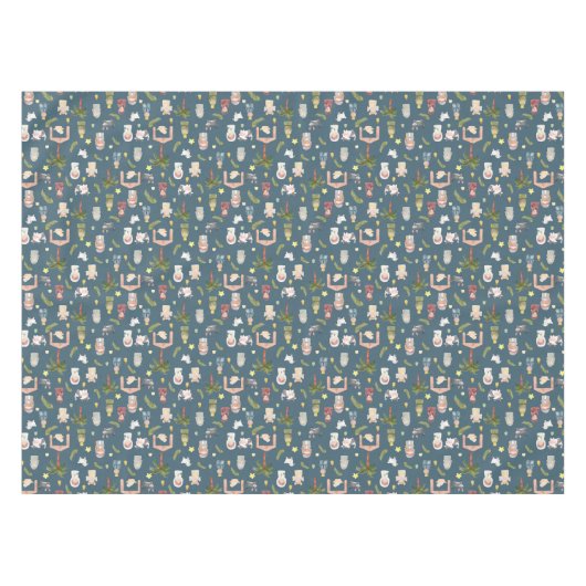 De kerstvakantie-marinetaledafel tafelkleed (Voorkant (Horizontaal))