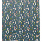 De kerstvakantie met kerstvakantie — Shower Curtai Douchegordijn (Voorkant)