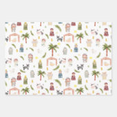 De kerstvakantie van de Natinity Inpakpapier Vel (Voorkant)
