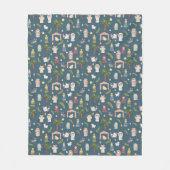 De kerstvakantie van de Nativity marine vlooienban Fleece Deken (Voorkant)