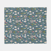 De kerstvakantie van de Nativity marine vlooienban Fleece Deken (Voorkant (Horizontaal))