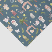 De kerstvakantiemarine van de Nativity Tissuepapier (Detail)