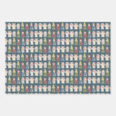 De kerstvakantiemarine van de provincie Nativity Inpakpapier Vel (Voorkant 2)