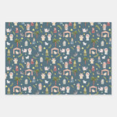 De kerstvakantiemarine van de provincie Nativity Inpakpapier Vel (Voorkant)