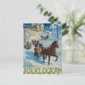 De kerstval van Jenny Nystrom Briefkaart (Staand voorkant)