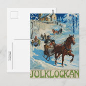 De kerstval van Jenny Nystrom Briefkaart (Voorkant / Achterkant)