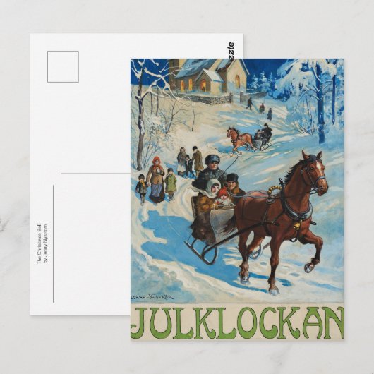 De kerstval van Jenny Nystrom Briefkaart (Voorkant / Achterkant)