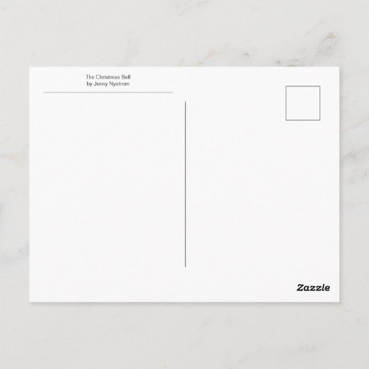 De kerstval van Jenny Nystrom Briefkaart (Achterkant)