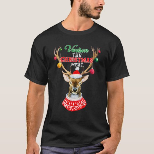De kerstvenison voor jagers kerst t-shirt (Voorkant)