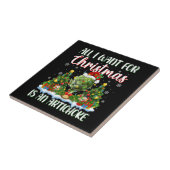 De kerstverlichting die ik alleen voor Kerstmis wi Tegeltje (Zijkant)