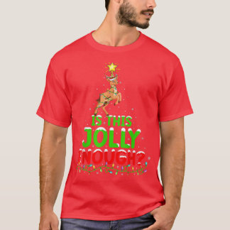 De kerstverlichting is deze alleen genoeg antilope t-shirt