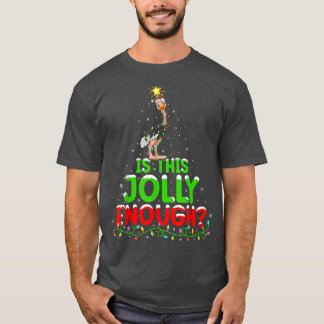 De kerstverlichting is dit grof genoeg struisvogel t-shirt