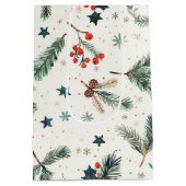 De  kerstverrassing van de kerstman medium cadeauzakje (Achterkant)