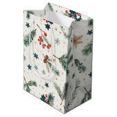 De  kerstverrassing van de kerstman medium cadeauzakje (Achterkant Gekanteld)