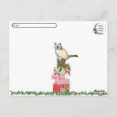 De kerstverrassing van Savannah - Balinese kat Briefkaart (Achterkant)