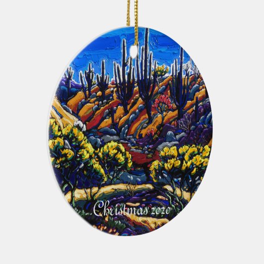 De kerstversiering Arizona Eden Keramisch Ornament (Rechts)