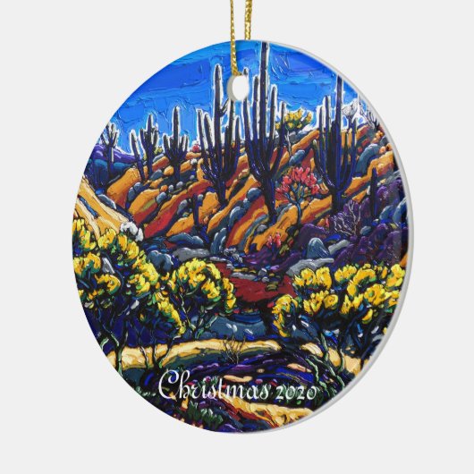 De kerstversiering Arizona Eden Keramisch Ornament (Links)